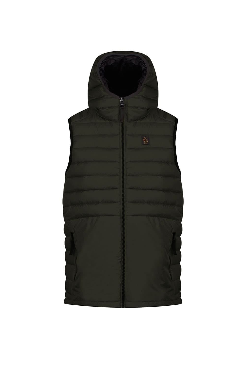 Luke 1977 Luke 1977 Men's Bubbla Hood 2000 Junior Gilet in Dark Green