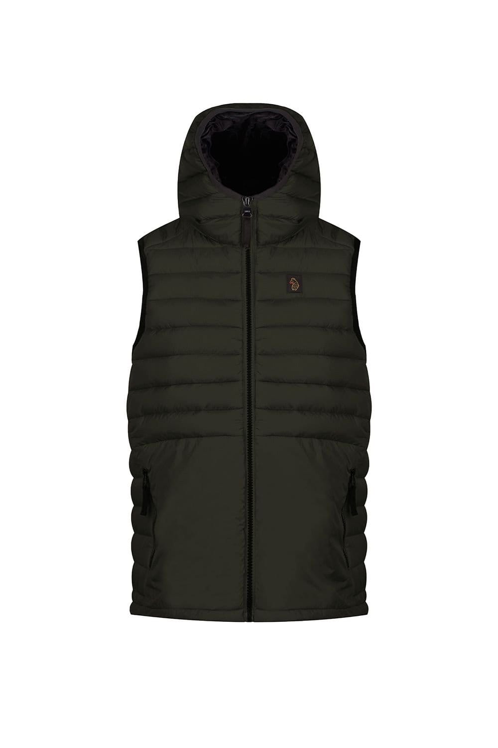 Luke 1977 Luke 1977 Men's Bubbla Hood 2000 Junior Gilet in Dark Green - 1