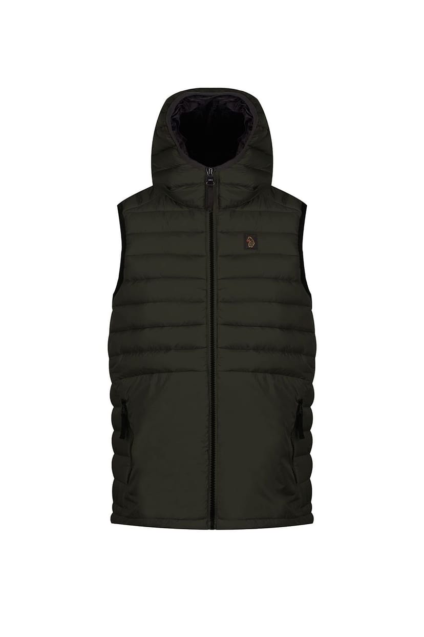 Luke 1977 Luke 1977 Men's Bubbla Hood 2000 Junior Gilet in Dark Green - 1