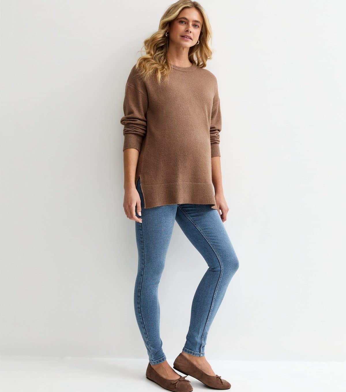 New Look New Look Blue Wash Maternity Jeggings