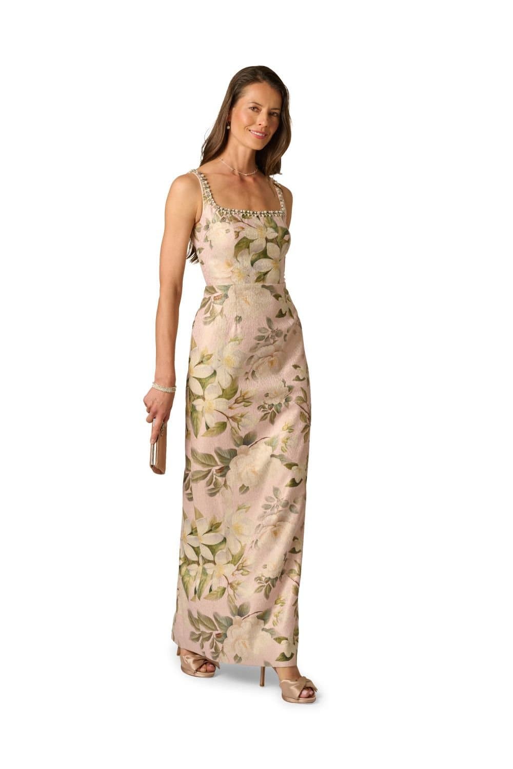 Adrianna Papell Adrianna Papell Women's Stretch Jacquard Column Dress