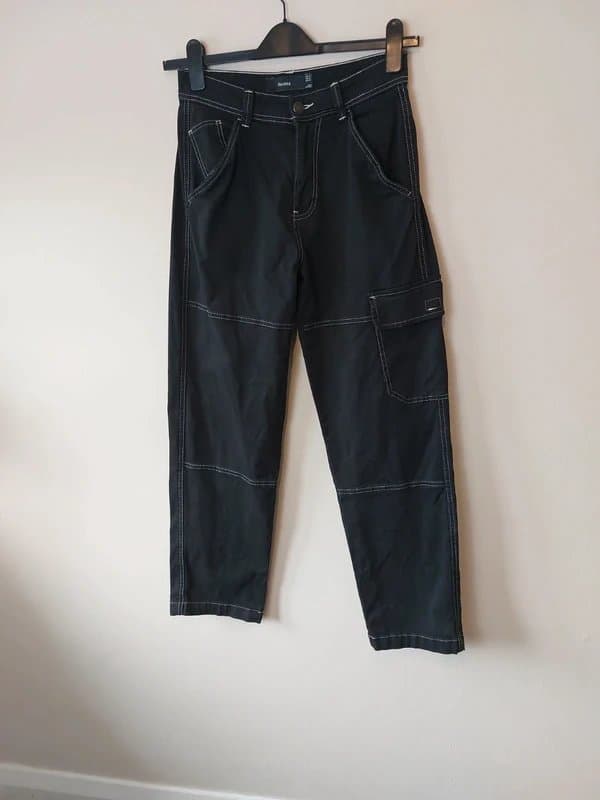 Bershka Bershka black trousers 28 waist.