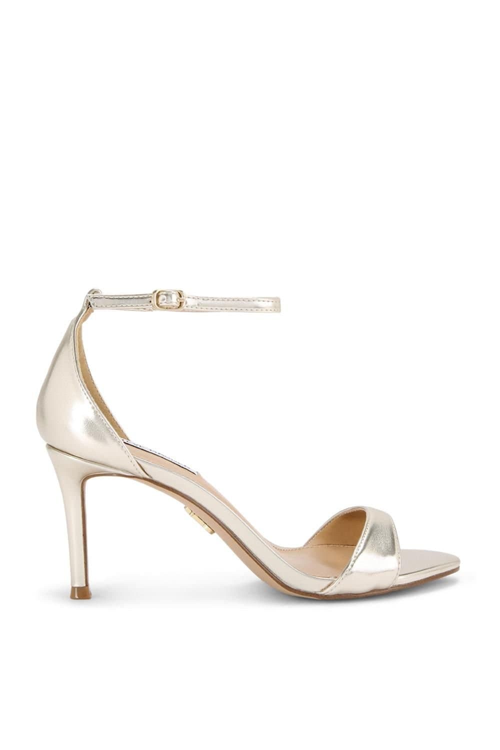Steve Madden STEVE MADDEN Women's 'Nevina Gold' Leather Heels in Gold