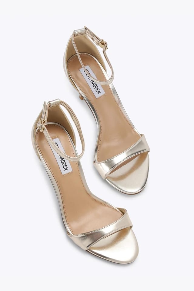 Steve Madden STEVE MADDEN Women's 'Nevina Gold' Leather Heels in Gold - 2