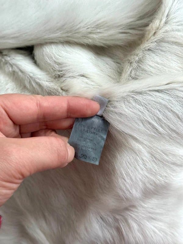 Vintage Women's Y2K Vintage Grey Leather with Fur - Size M/L