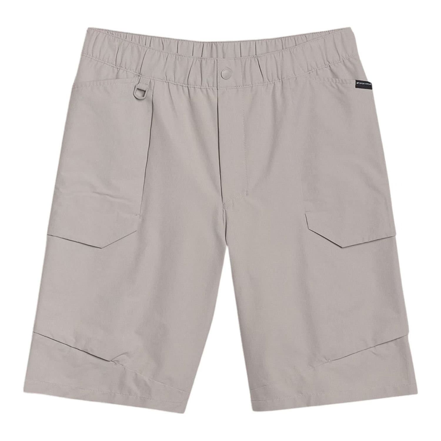 4F 4F Men's WSS25TSHOM527 Plain Shorts in Grey