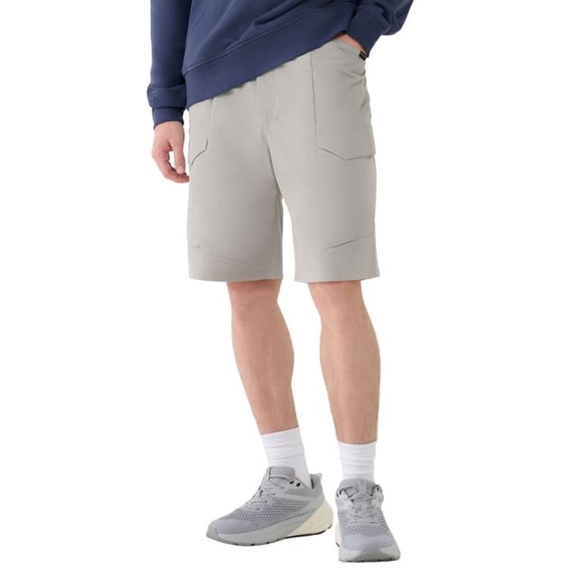 4F 4F Men's WSS25TSHOM527 Plain Shorts in Grey - 3