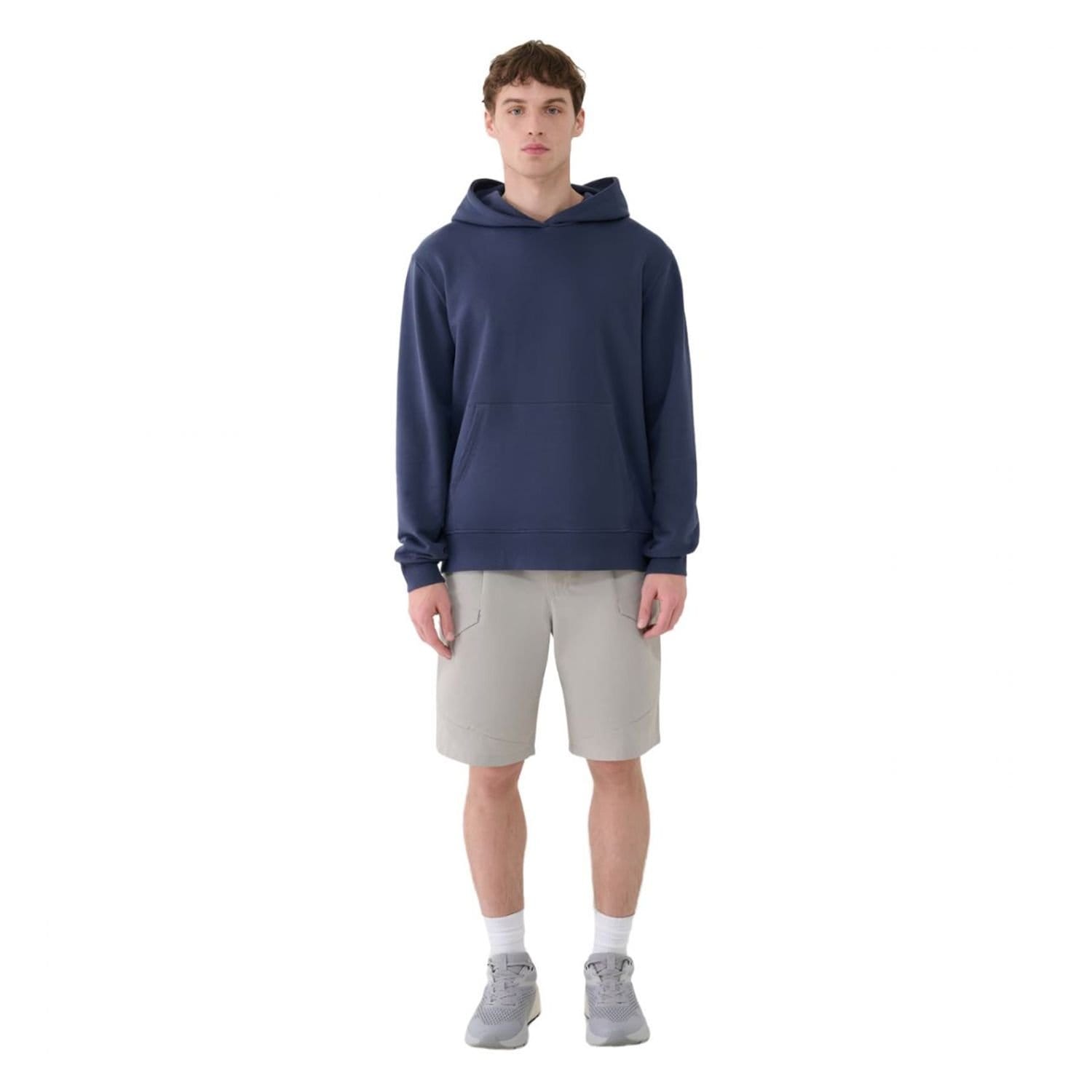 4F 4F Men's WSS25TSHOM527 Plain Shorts in Grey - 4