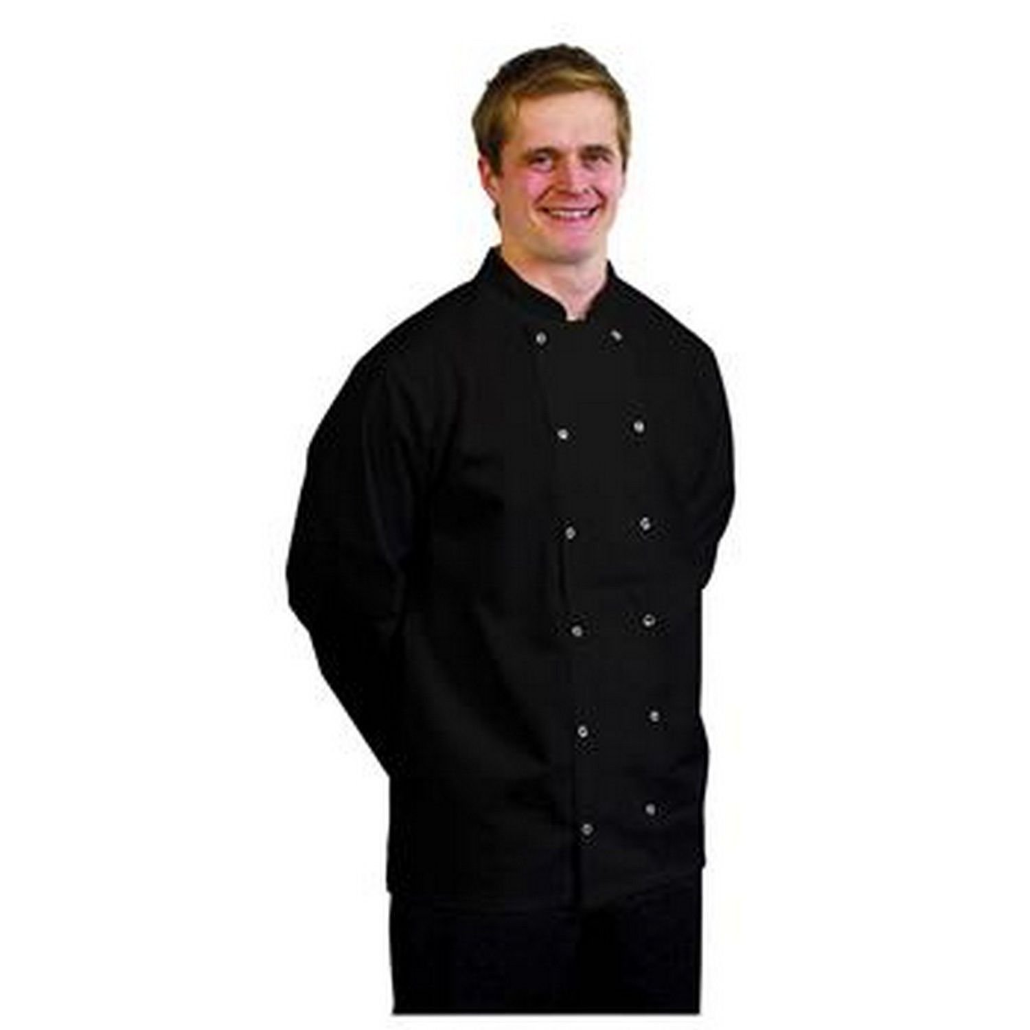BonChef BonChef Men's Danny Long Sleeved Chef Jacket in Black - 4