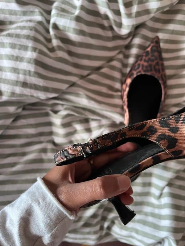 ASOS Design Leopard print kitten heels