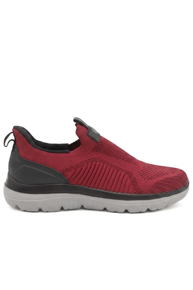 Pavers Pavers Men's Extra Wide Easy Step In Trainers in Red - 2