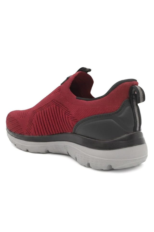 Pavers Pavers Men's Extra Wide Easy Step In Trainers in Red - 3