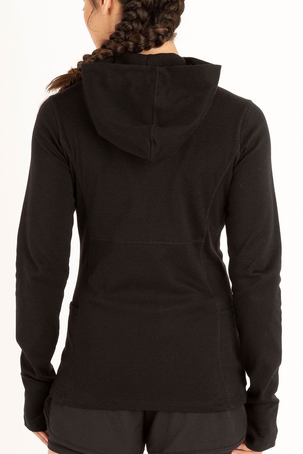 Luke 1977 Luke 1977 Women's Barbell Zip Through Hoodie in Jet Black - 3