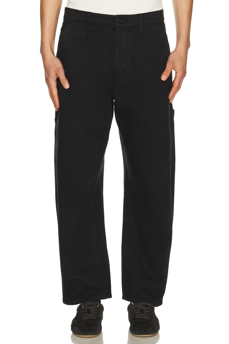 revolve Revolve Jet Black Cotton Trousers