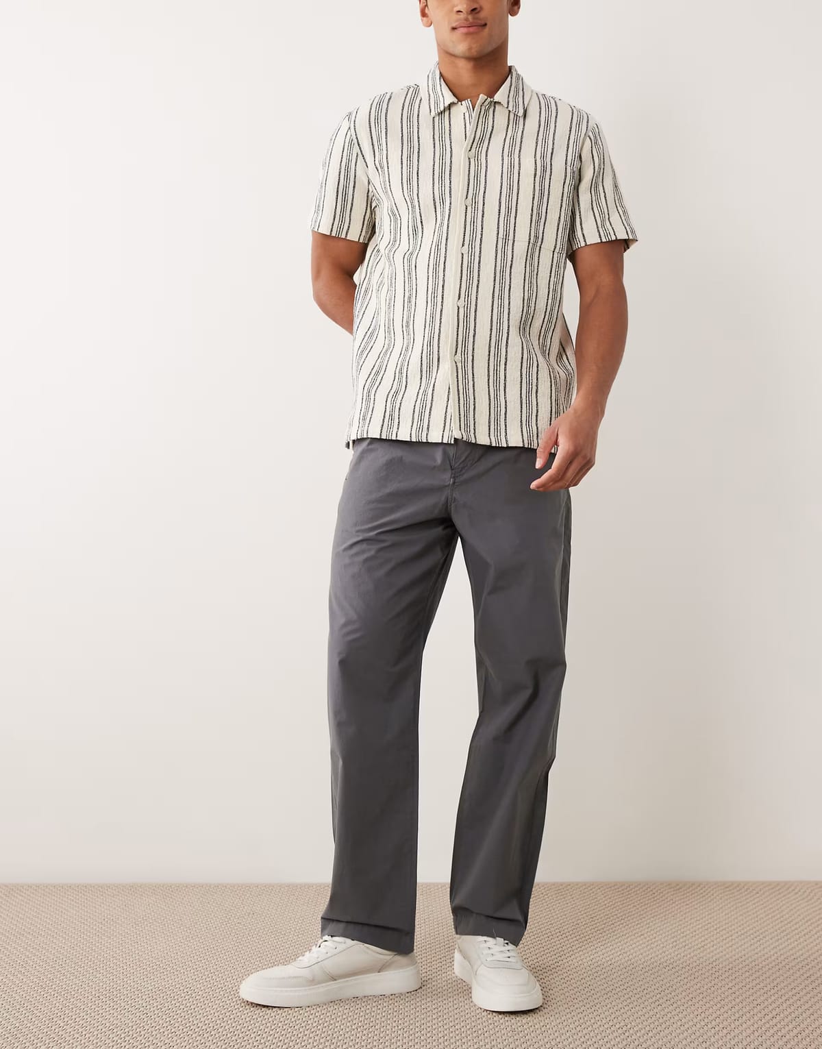 ASOS PS Paul Smith drawstring trousers in dark grey - 1