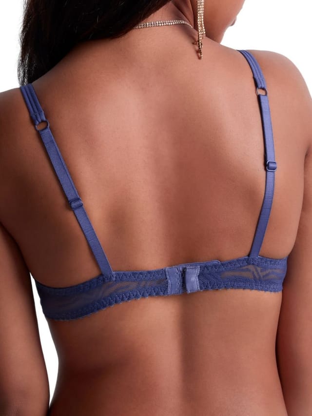 Aubade Aubade Women's Vibes Moulded Push-Up Bra in Blue - 2