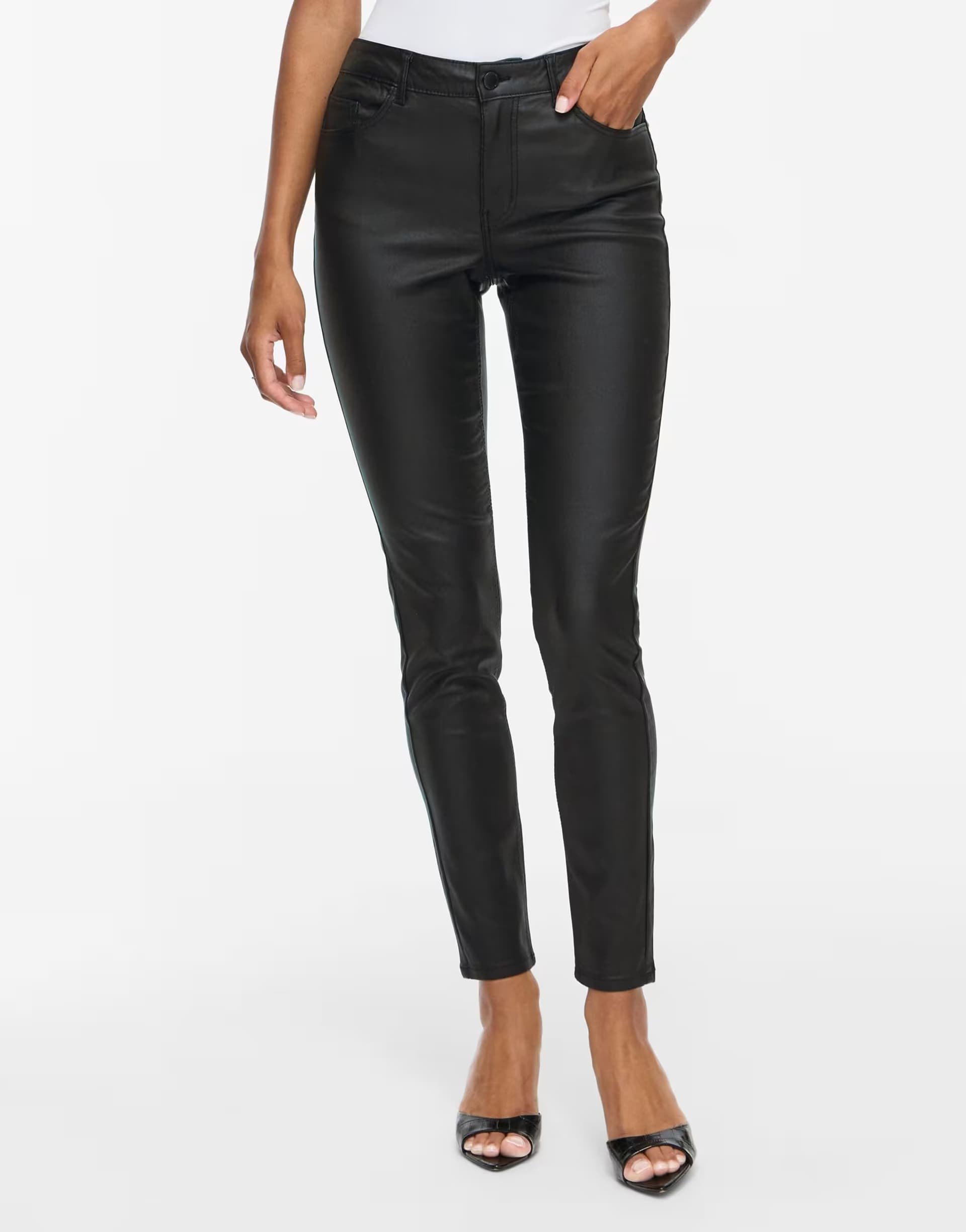 ASOS Vila Slim-fit trousers in black beauty