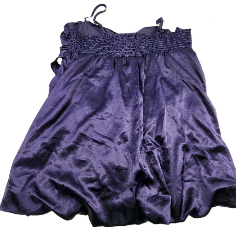 New Look Purple Satin Sequin Prom Dress