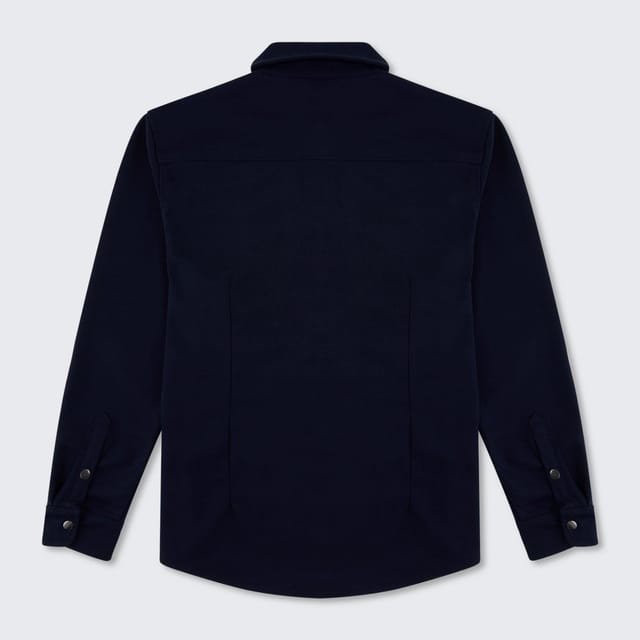 Walker & Hunt Walker & Hunt Men's Mason Overshirt in Navy - 3