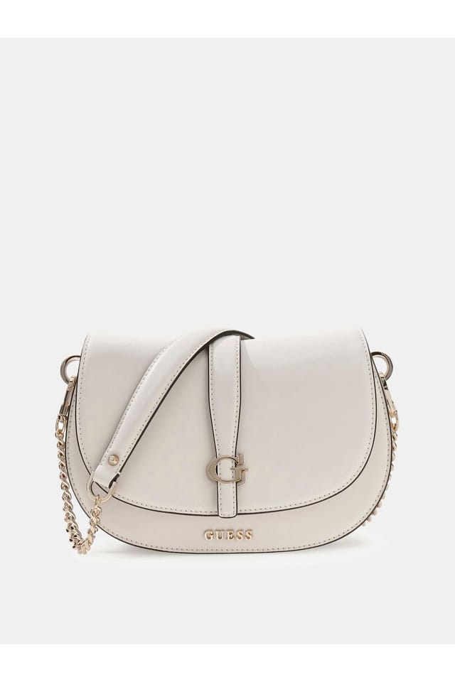 Guess Guess Women's Carrie Flap Shoulder Bag Stone - 2