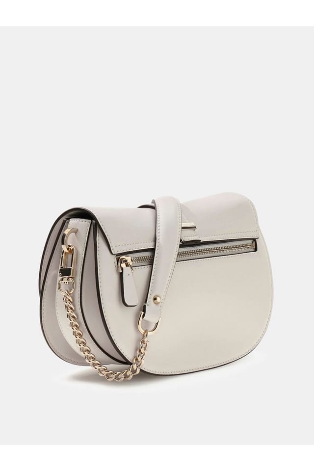 Guess Guess Women's Carrie Flap Shoulder Bag Stone - 3