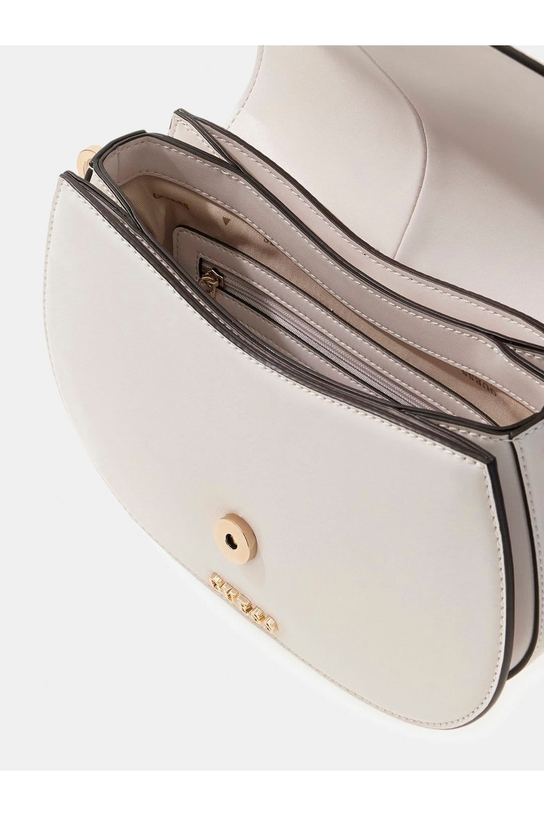 Guess Guess Women's Carrie Flap Shoulder Bag Stone - 4