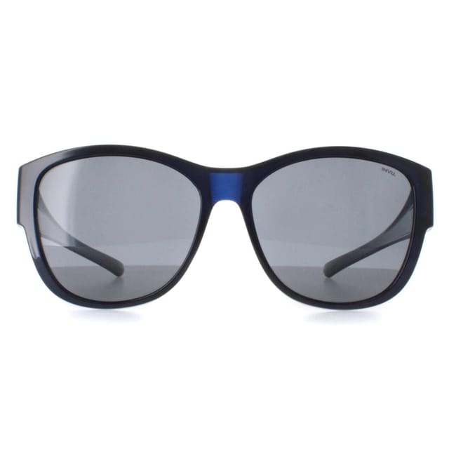 INVU INVU Women's Round Transparent Blue Blue Polarized E2102 - 2