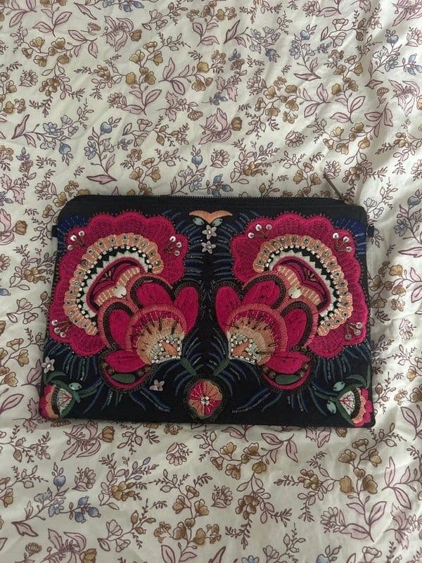 New Look New Look Floral Embellished Clutch Bag