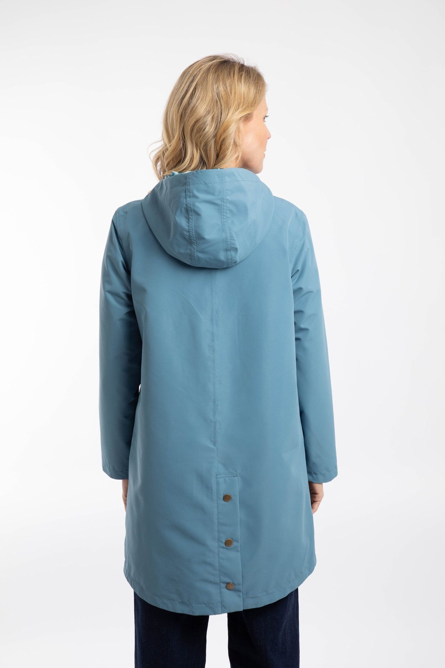 Weird Fish Weird Fish Women's Delara Waterproof Jacket in Mid Blue - 3