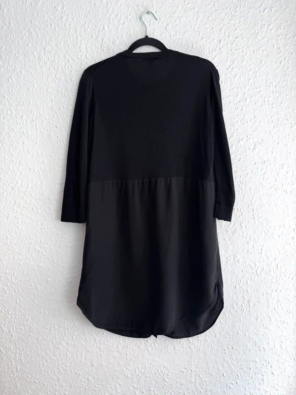 COS Women’s COS Black Cotton Silk Button Front Tunic Dress UK 8-10