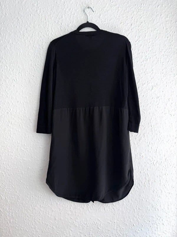 COS Black Cotton Silk Tunic Dress