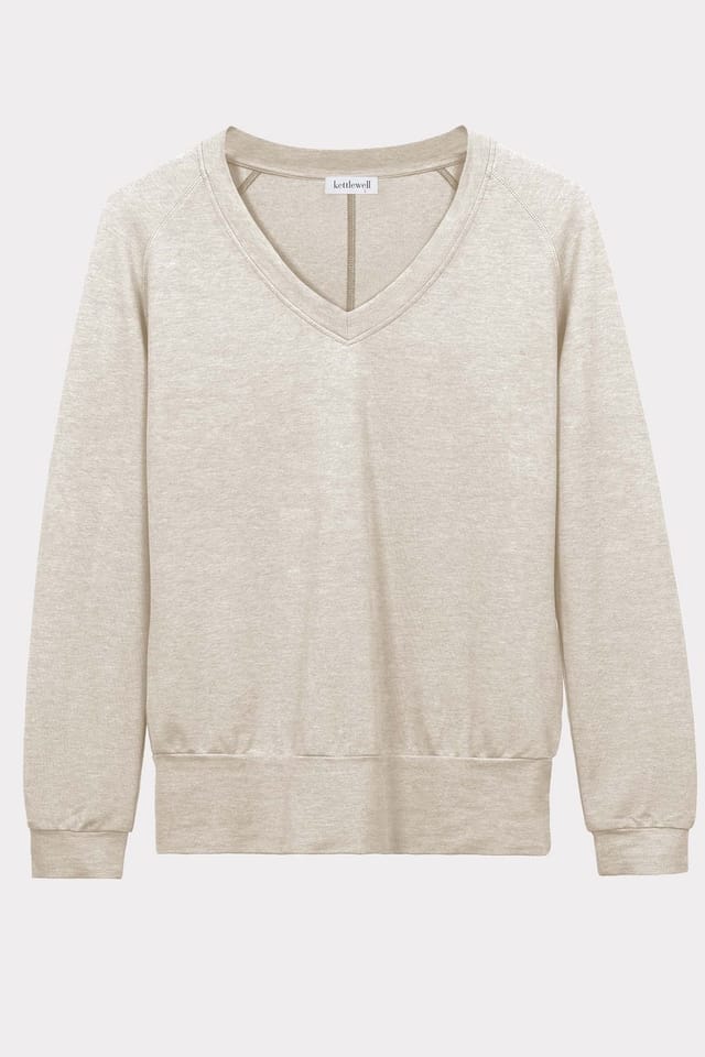Kettlewell Kettlewell Women's Supersoft V Neck in Pale Grey - 2
