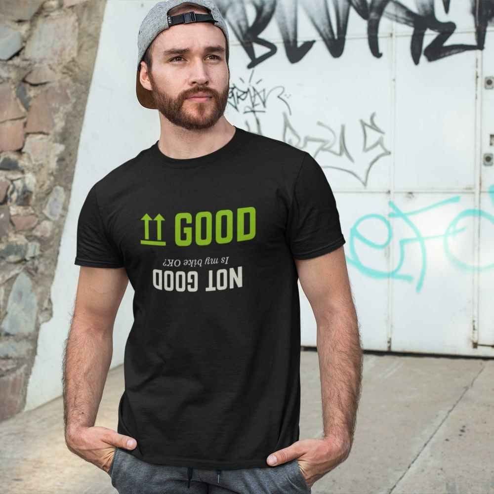 Bad Zebedee Bad Zebedee Men's Good Not Good Biker T-Shirt in Burgundy - 4