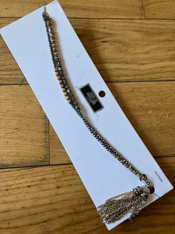 River Island River island x Terri De Havilland beaded belly belt chain necklace - 1