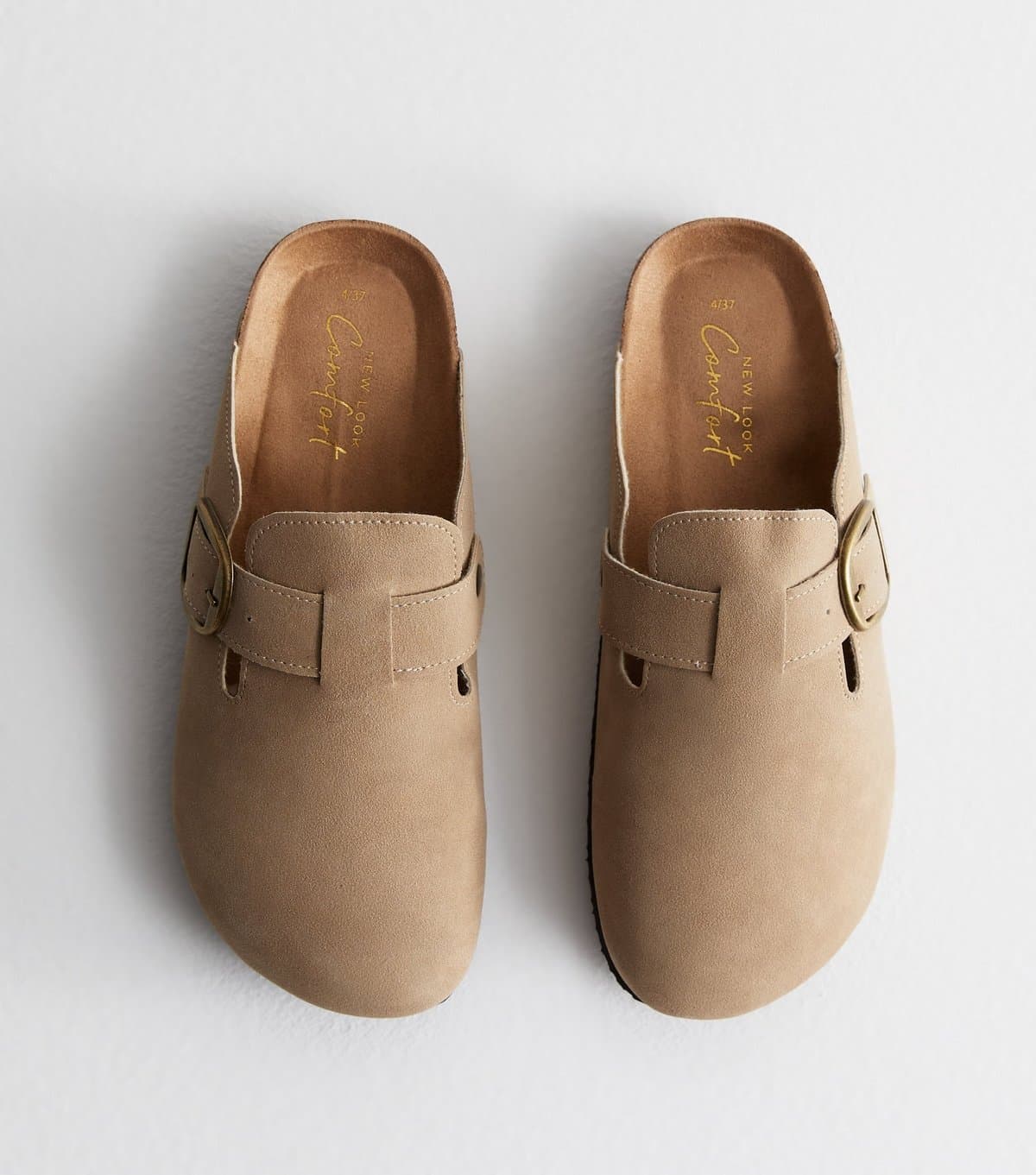 New Look Women's Sand Suedette Mules New Look