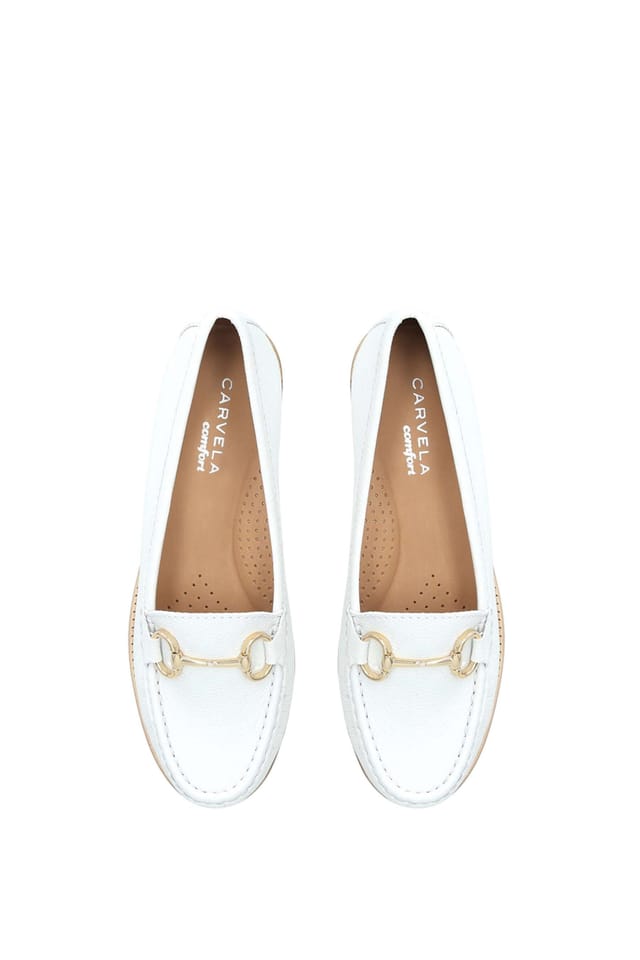 Carvela Carvela Women's 'Click' Leather Flats in White - 2