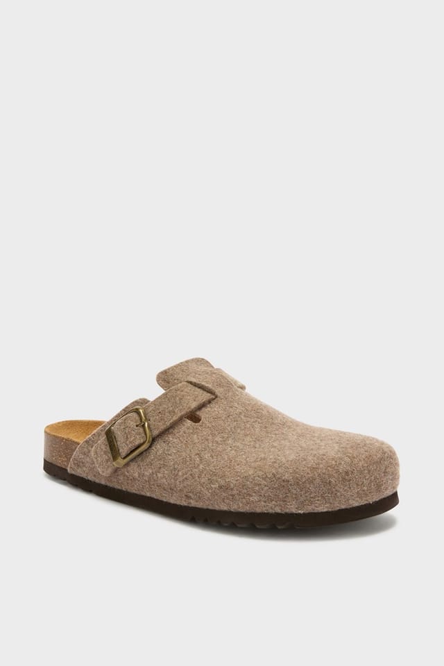 Scholl Scholl Men's Oliver Felt Clog Light Brown - 2