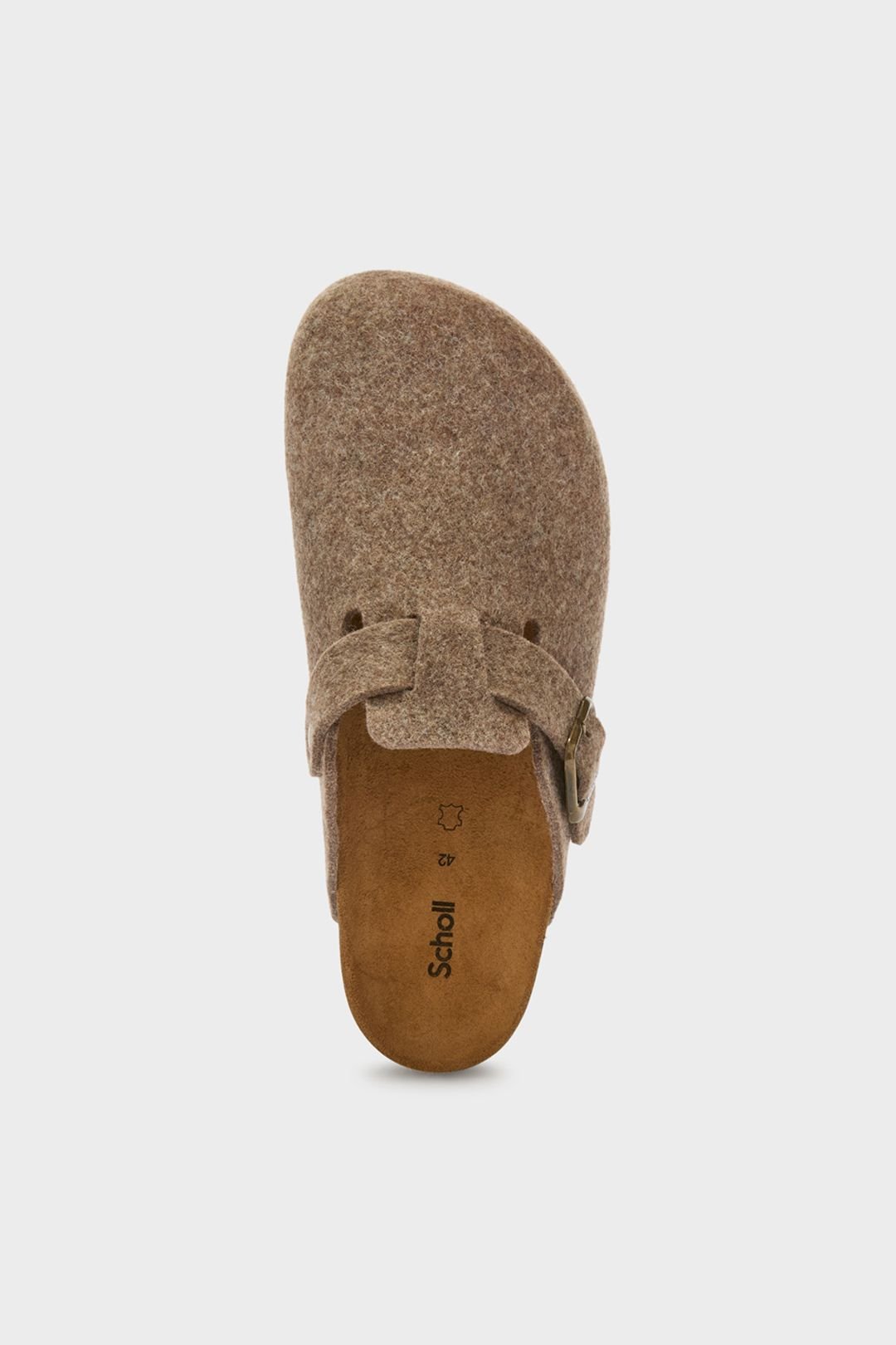 Scholl Scholl Men's Oliver Felt Clog Light Brown - 3