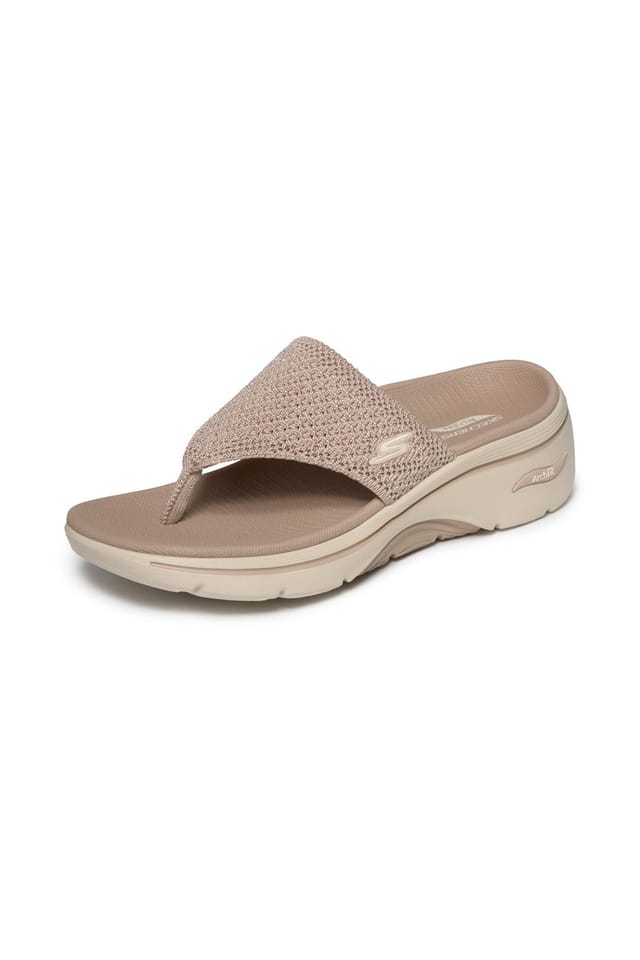 Skechers Skechers Women's GO WALK ARCH FIT 2.0 SANDALQuick-Dry Finished Knit Sandal Taupe - 2