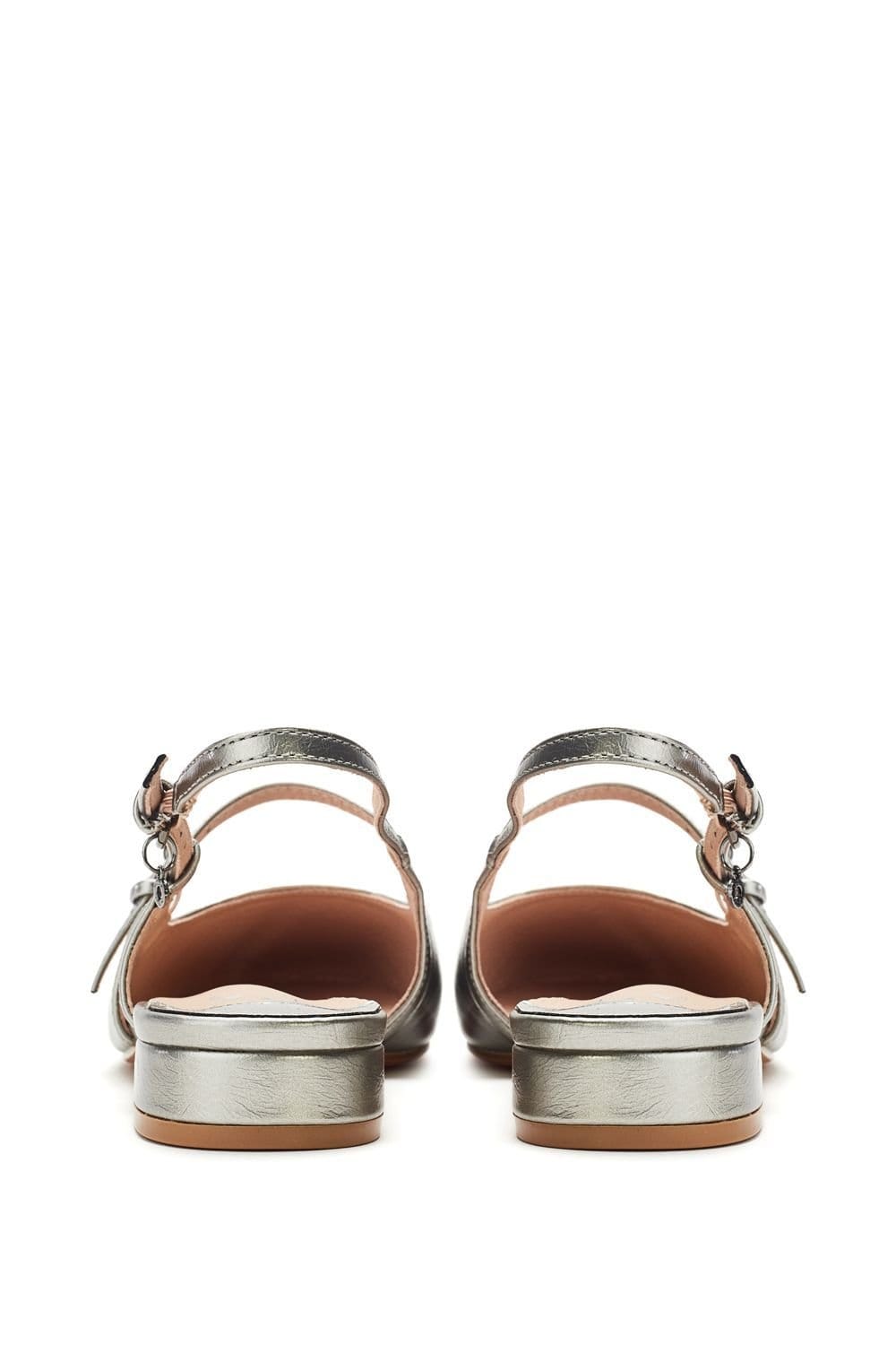 Moda In Pelle Moda In Pelle Women's 'Faiga' Porvair Ballet Pumps in Metallic Silver - 4