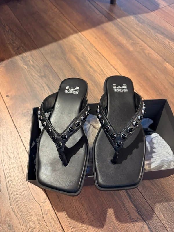 ASOS Leather flip flops