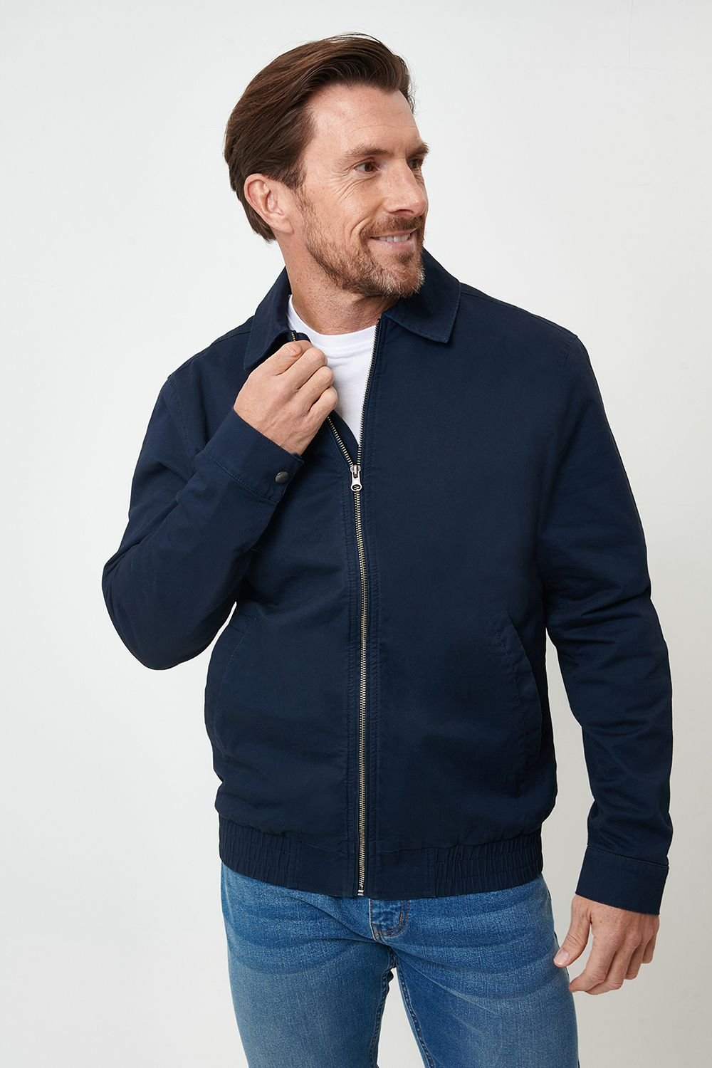 Saltwell Saltwell Men's Cotton Twill Lightweight Jacket in Navy - 4