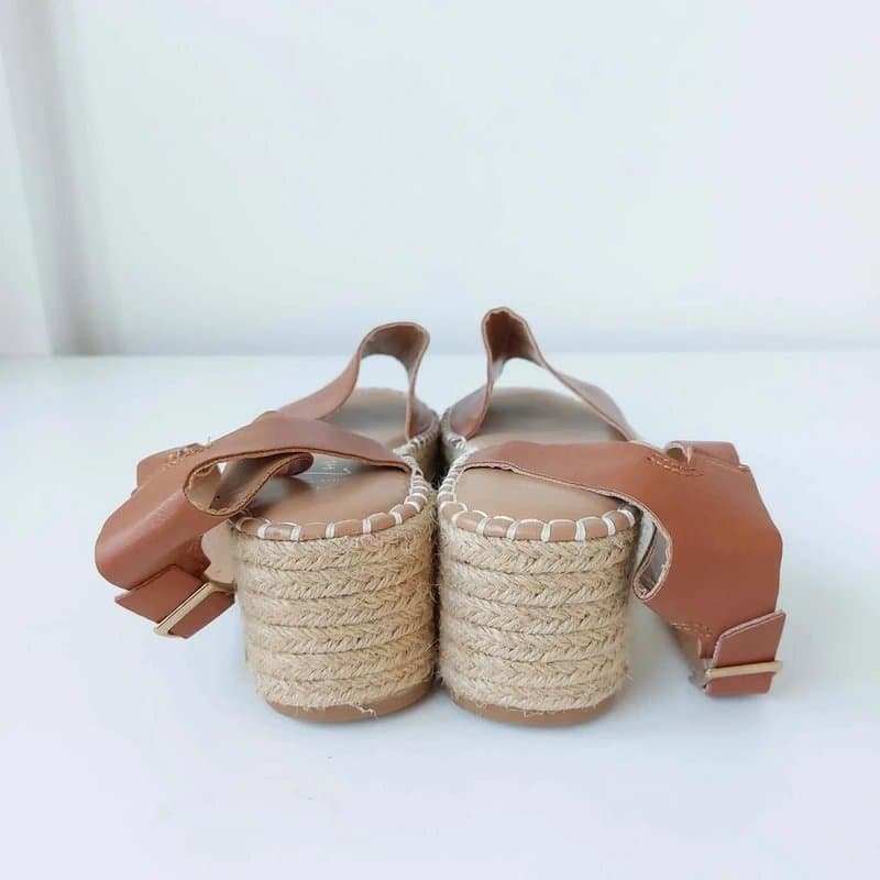 New Look New look brown espadrille platform sandals size uk 5 eu 38
