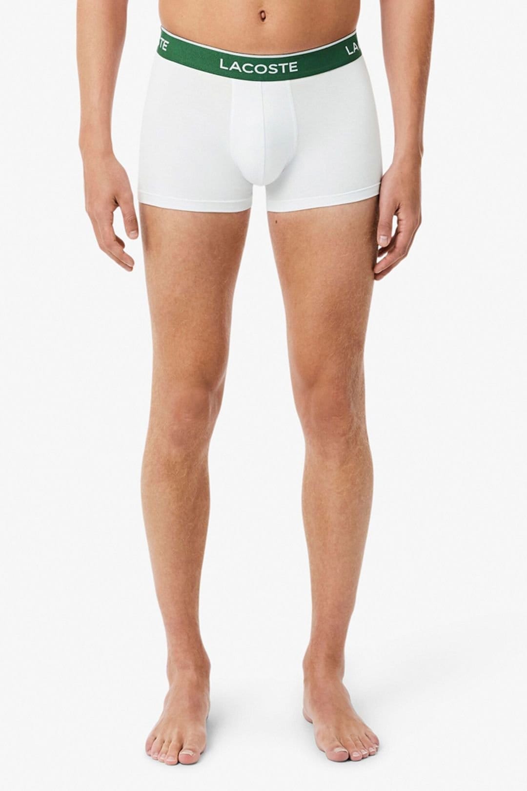 Lacoste Lacoste Men's 3-Pack Stretch Cotton Trunks Black/Grey/White - 4