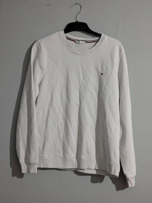 Tommy Hilfiger Tommy Hilfiger White Crewneck Sweatshirt – Size XL