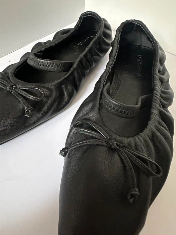 ASOS ASOS gathered leather ballet flats. UK5. BNWT.