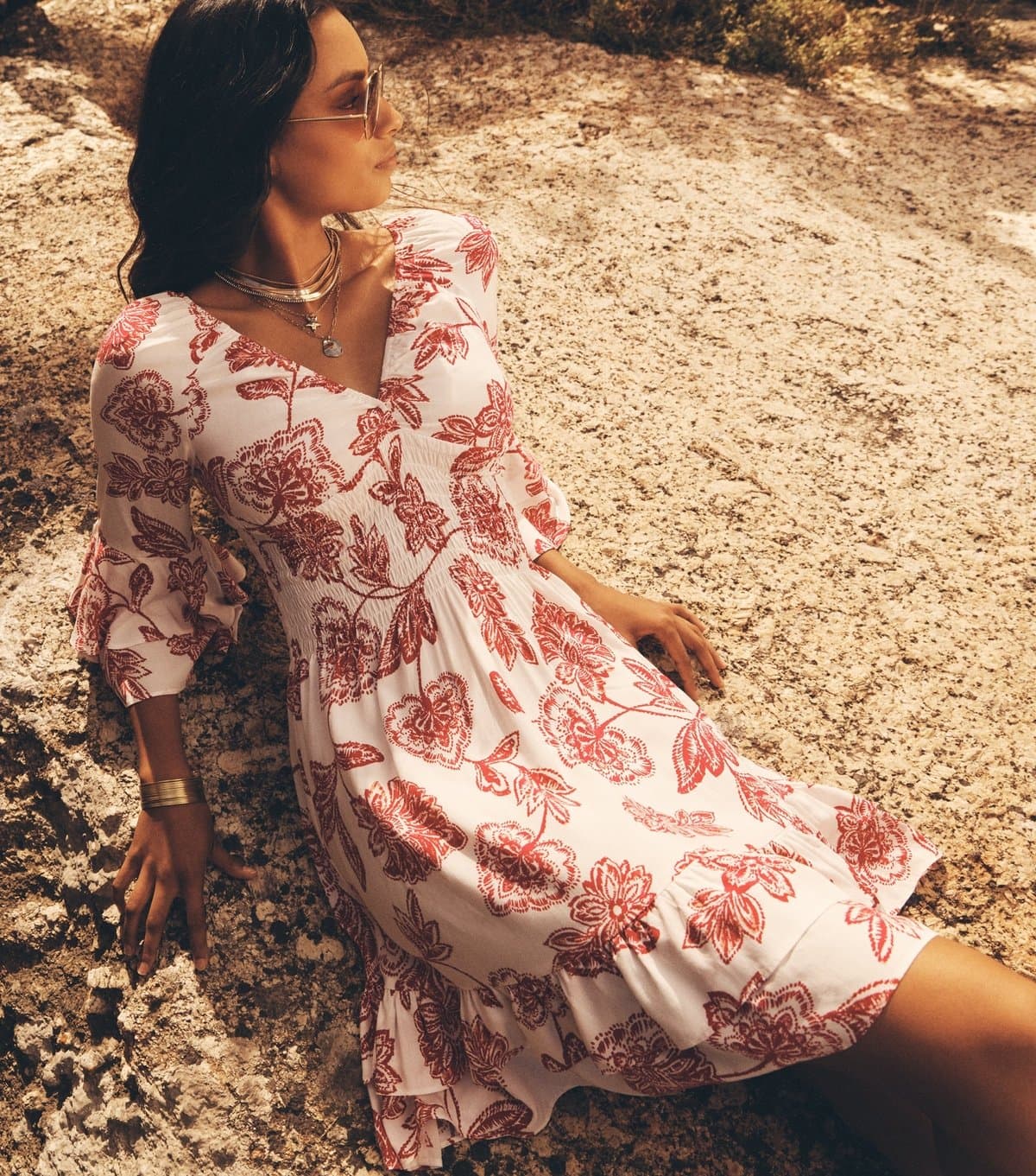 Apricot Women's Pink Sarasa Bell Sleeve Dress Apricot New Look