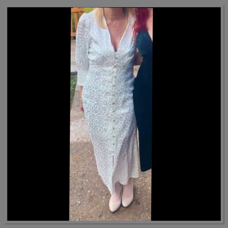 Never Fully Dressed Never Fully Dressed White Lindos Dress size 8