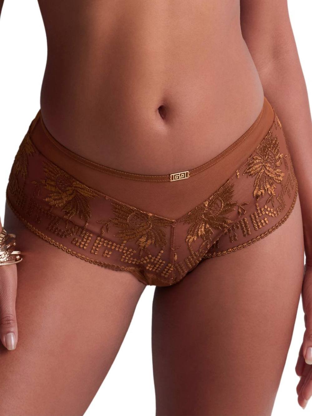 Aubade Aubade Women's Rules of Attraction Cheeky Short in Brown - 2