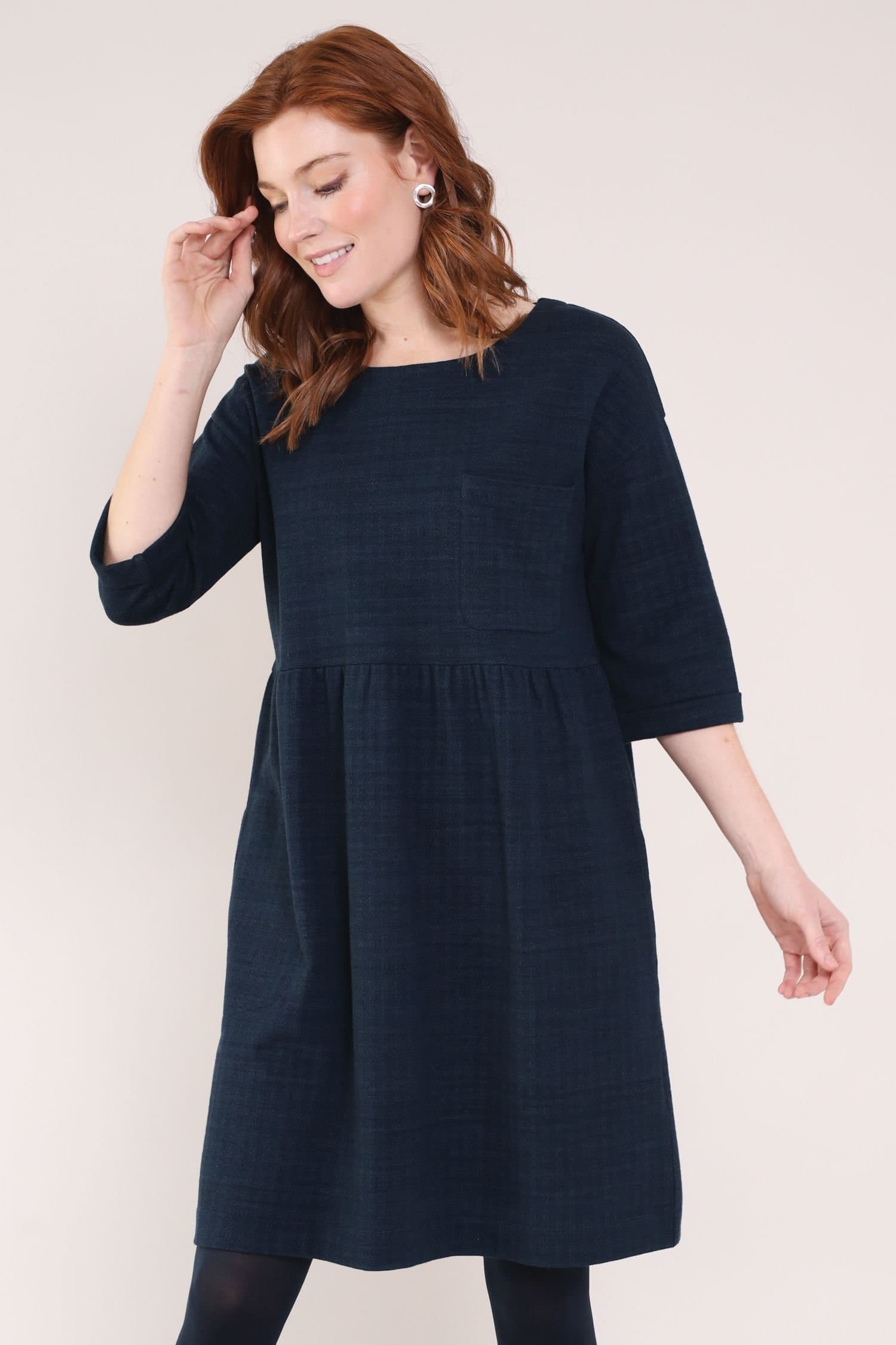 Nomads Clothing Nomads Clothing Women's Cotton Tunic Dress in Dark Navy
